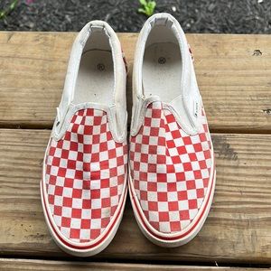 Size:6  Brand:Vans Color:Red and white